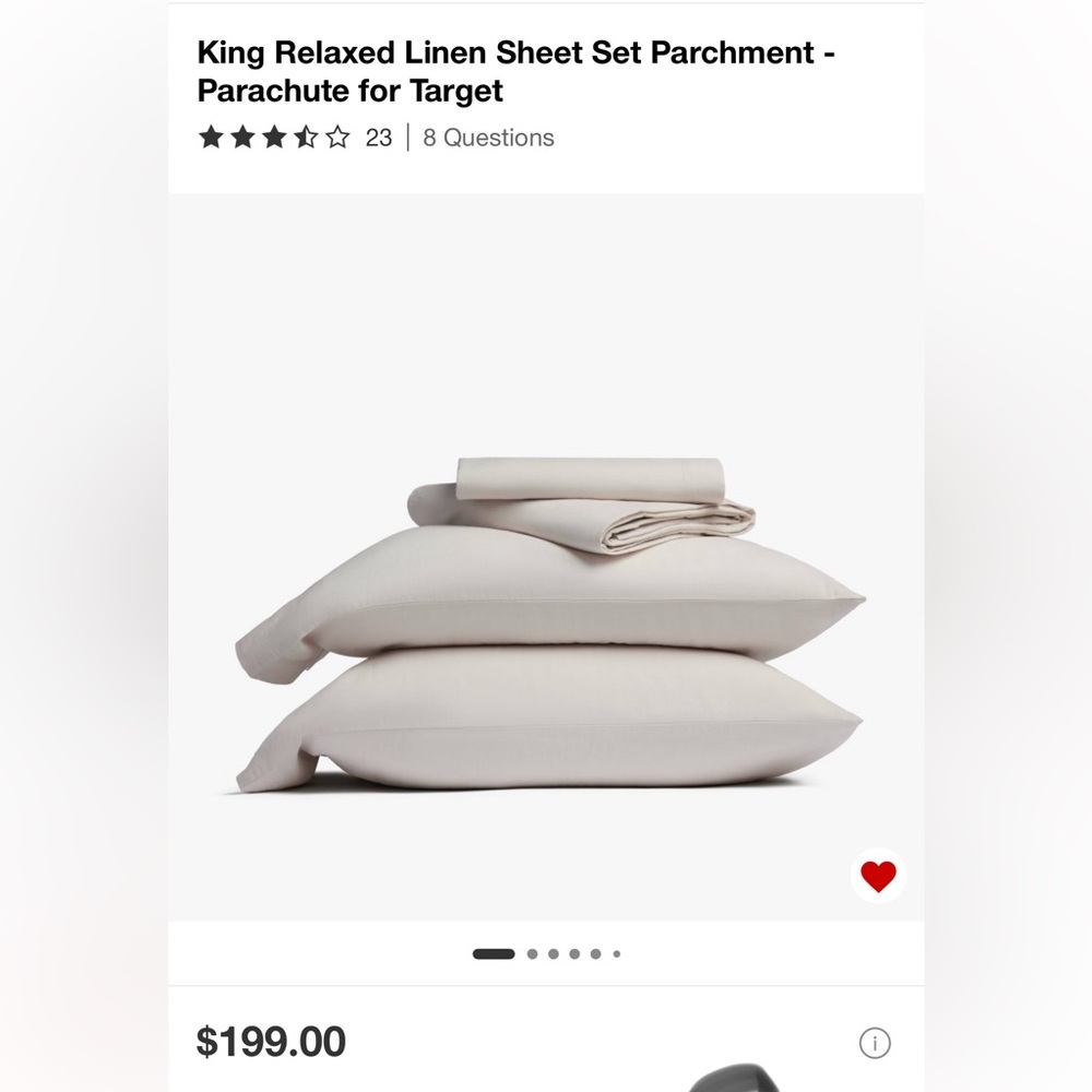 Parachute Cream Cotton Sheets Set
